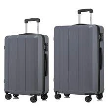 YONSLY 2‑Piece Suitcase Set 24/28 Inches With TSA Customs Lock YKK Zipper 4 Silent Wheels Travel Suitcase Large Suitcase Set For Family Outings - 深灰色 - 查看 8