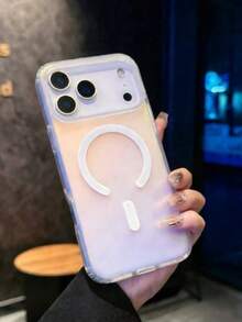 Shockproof Magnetic Style Gradient Laser Magnetic Protective Phone Case Compatible With Iphone 17 Pro Max, 17 Pro, 17 Air, 16, 16 Pro, 16 Pro Max, 15, 15 Pro, 15 Pro, 14, 14 Pro, 14 Pro Max Series Spring Gift - Multicolor - View 4