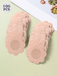 10/50/100 pièces Couvre-mamelons jetables, doublures de soutien-gorge invisibles respirantes et sans couture, accessoires de lingerie pour femmes, cache-seins pour prévenir la protrusion des mamelons, convient pour les sports, le fitness, la course, le port de soutiens-gorge - Nude - Voir 13