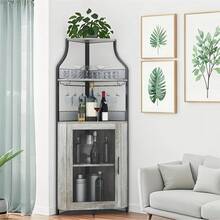 Freestanding Wine Racks & Cabinets - Gray Without Lights - View 1