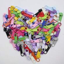 120pcs Vibrant Zinc Alloy Zipper Pulls - Sturdy Metal Slider Tabs For DIY Jewelry Making & Crafts - 12 Colors / 10 Pieces Per Color - View 6