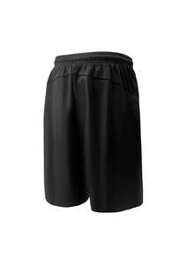 男士夏季轻便速干短裤套装（2件装），休闲户外徒步骑行健身跑步网球运动套装 - 黑色 - 查看 10