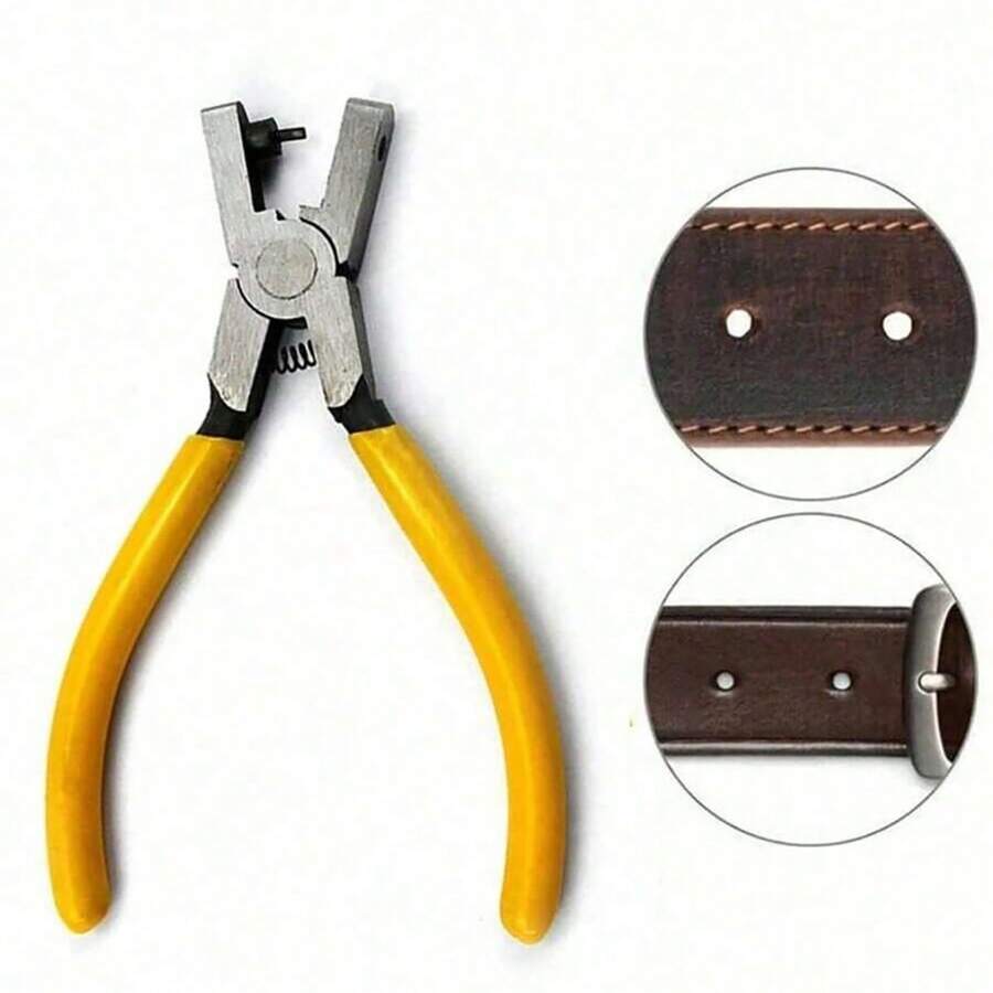 1pc 2mm Universal Watch Band Pliers, Leather Strap Hole Punch Tool, Punching Machine, Label Punching Machine, Watch Strap Puncher, Back To School Essential - A - View 1