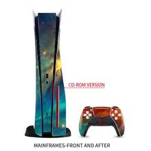 1 Set Of Printed Skin Stickers For Disc Edition Game Console, Scratch-Resistant, Non-Slip, Durable, Creative Design (3 Pieces/Set) - View 6