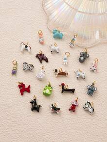 Mặt dây chuyền hình động vật dễ thương bằng men tráng, chất liệu đồng 14k, với các họa tiết như ngựa, chó, ếch, voi, gấu Koala, hươu, sóc, công chúa, v.v. Chống thấm nước và chống phai màu, phù hợp cho phụ nữ hoặc các cặp đôi, độc đáo và cao cấp, phụ kiện mặt dây chuyền vòng tay, mặt dây chuyền trang sức, phụ kiện mặt dây chuyền vòng cổ, thiết kế trang sức mùa hè, phụ kiện mặt dây chuyền dây chuyền điện thoại di động, phụ kiện mặt dây chuyền móc khóa. - Nhiều màu - Xem 4