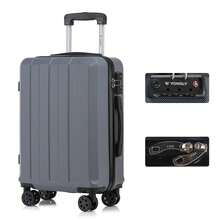 YONSLY Suitcase 20/24/28 Inch With YKK Zipper, TSA Lock, 4 Quiet Wheels, 360° Mesh Compartment, Hard Shell Suitcase, Large Trolley Suitcase, Carry-On Luggage For Holidays, Short Trips And Business Trips - 深灰色 - 查看 10