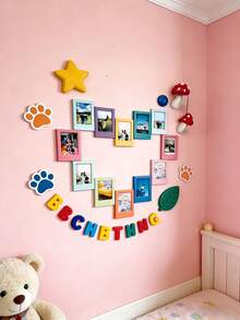 Molduras Magnéticas Coloridas para Geladeira – Mini Ímãs de 7,6 cm para Fotos, Conjunto de Molduras Decorativas de Natal para Cozinha, Armário, Quadro Branco, Decoração de Casa (Pacote com 10, Multicoloridas) Moldura Magnética de 7,6 cm para Fotos, Ímã de Geladeira Rosa para Fotos - Quadrado - Ver 4