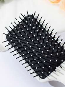 1个可爱水果图案大号气垫梳，按摩发梳，蓬松手持梳，顺峰直发 - 彩色 - 查看 4