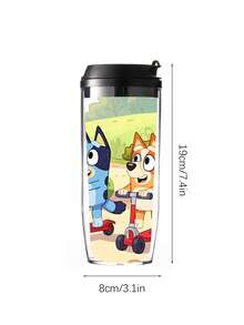 Bluey 1 cốc nhựa có ống hút 350ml, cốc du lịch chủ đề hoạt hình, họa tiết Bingo Dog, Coco, Rusty Muffin, món quà sinh nhật hoàn hảo cho bạn bè và gia đình. - Nhiều màu - Xem 4