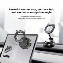 360°可调节强力吸盘磁性手机支架，可折叠车载导航支架 - A - 查看 2