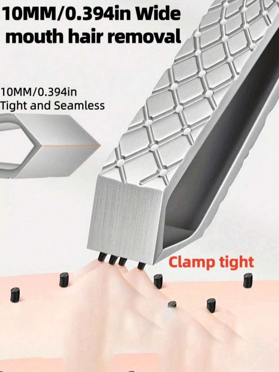 Máy triệt lông Byimy bằng thép không gỉ rộng 10mm - Tay cầm tiện dụng, miệng máy rộng phù hợp cho cả nam và nữ, đa năng dùng cho mặt và cơ thể (vùng bikini, lông mày, ria mép, cằm, môi trên) - Thiết kế bền bỉ, hợp vệ sinh, phù hợp với tóc bạc và lông mặt, dụng cụ làm đẹp đa chức năng với cơ chế nhổ lông chính xác cao. - Nhiều màu - Xem 1