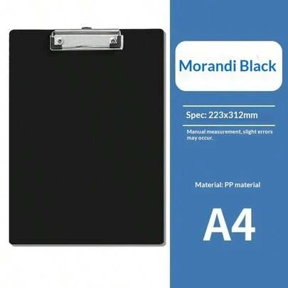 Tablero de escritura A4, carpeta de archivos, portapapeles de examen, tablero de registro de reuniones, adecuado para restaurantes, oficinas, escuelas. Con diseño de clip para asegurar los papeles, escritura suave, duradero y resistente a la deformación. Práctico para la oficina diaria, el estudio, los escenarios de catering, ayuda a organizar y proteger los documentos.