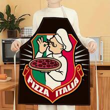 1 chiếc tạp dề họa tiết pizza, tạp dề in hình thời trang ngộ nghĩnh, tạp dề nhà bếp dùng khi nấu nướng và dọn dẹp, tạp dề gia đình sáng tạo. - Nhiều màu - Xem 19