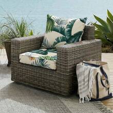 Outdoor Deep Seat Cushions Waterproof Patio Seat And Back Cushion Set, Fade-Resistant Seasonal Chair Cushion With Removable Cover For Dining Arm Chairs, Wicker Chairs And Garden Furniture Sofa Chair Cushion Set Decoration For Outdoor Garden, Deck, Porch, Patio Furniture - 嫩芽綠色 - 查看 1