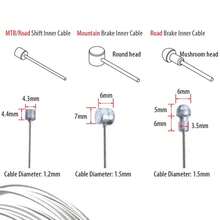1 pieza/5 piezas Cable de freno de bicicleta de 2M, cable interior de freno de bicicleta de carretera delantero y trasero, cable de transmisión de freno de bicicleta de montaña de acero inoxidable, cable de cambio universal para bicicleta de montaña y bicicleta de carretera, accesorios de cable - A - Ver 5