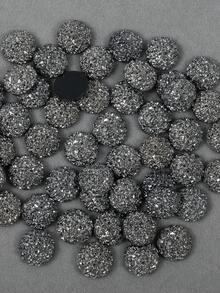 50 peças/pacote, Strass de Resina Redondos de 12mm, Strass de Resina de Bottom Plano de Pedra Natural, Strass Cúbicos de Zircônia de Bottom Plano Coloridos, Adequados para Decoração de Roupas DIY - 12mm 50 peças - Visão 9