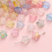 100颗哑光金色亚克力小行星珠，DIY手链饰品制作材料 - 彩色 - 查看 11