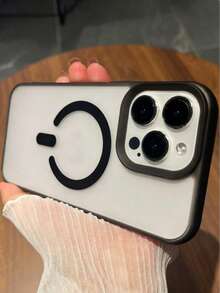 新款兼容苹果 16 Pro Max 手机壳，多巴胺磨砂质感，兼容 17 英寸 Air 16 英寸手机壳，磁吸高端手感，15 Pro 小众款，14 英寸网红风，13 英寸超强防摔，12 英寸情侣款男女通用 16 Plus 保护壳 - 黑色 - 查看 3