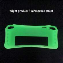 1pc Switch OLED Luminous White Game Protective Case, Upgraded Shock-Absorbing Ribs For Anti-Fall And Anti-Explosion, Ergonomic Design Grip Enhances Gaming Experience - View 3