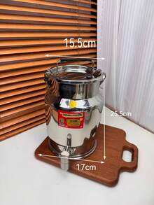 Dragon Head Design Sealed Storage Barrel, Suitable For Storing Rice, Grains, Beans, Peanuts, Oil, Tea, Pet Food. Large Capacity Stainless Steel Grain Container With Double Locking Lid, Moisture-Proof, Multi-Purpose - View 15