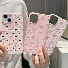 Bộ 3 ốp lưng điện thoại chống sốc mờ hình trái tim và bướm, thích hợp làm quà tặng sinh nhật và Giáng sinh cho các cặp đôi, bạn gái, con gái và thanh thiếu niên. - Hồng - Xem 30