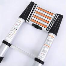 Thang tre xếp gọn chống trượt, chắc chắn, chịu tải 150KG, có thể kéo dài đến 3,2 mét, tiết kiệm không gian và dễ cất giữ. - Thang gấp 3,2 mét - Xem 9