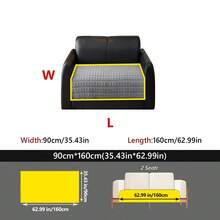 1 chiếc đệm sofa nhung sữa kẻ caro trơn, đệm ngồi dày chống trượt, phù hợp cho sofa 1-4 chỗ ngồi, đệm bảo vệ sofa có thể giặt máy quanh năm. - Màu xám đen - Xem 14