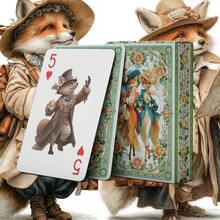 YFOPEN Bộ bài tây chủ đề cáo, bài sưu tầm độc đáo, mỗi thiết kế đều khác biệt, chất liệu bền chắc, thích hợp cho các bữa tiệc theo chủ đề, dạ hội hóa trang, sưu tập bài tây, trò chơi trên bàn, làm quà tặng. - Nhiều màu - Xem 5