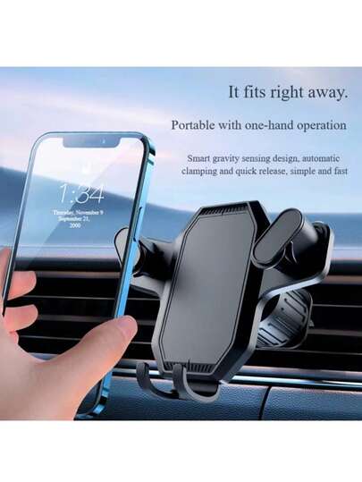 Car Air Vent Phone Holder - Universal Design For Convenient Access, Hands-Free Navigation, And Driving