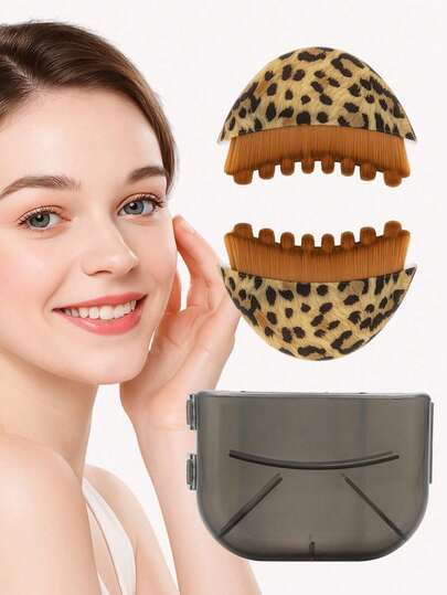 2026新款粉/白淋巴按摩刷 - 适用于敏感肌肤，缓解淋巴肿胀和水肿 | 椭圆形手动护肤工具，无痛设计