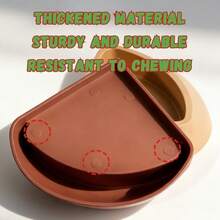 Reptile Feeding Bowl, Tortoise Water Bowl, Lizard & Frog Feeding Tray, Pet Drinking Water Dish, Pet Food Container - Black - View 3