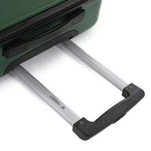 YONSLY Hard Shell Suitcase 16/20/24/28 Inches With 4 Wheels 360° Combination Lock Soft Rubber Handle Mesh Pocket Lightweight Suitcase For School - 深綠 - 查看 7