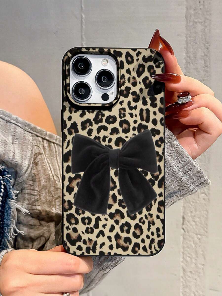 Ốp điện thoại chống rơi họa tiết da báo ren gợi cảm, tương thích với iPhone 17 Pro Max, 14 Pro, 16 Pro Max, 15, 14, 13, 12, 11 Pro Max, XS Max, X, XR, 15 Plus, Mini và các dòng khác, phụ kiện bảo vệ điện thoại thời trang dành cho cả nam và nữ. - Nhiều màu - Xem 1