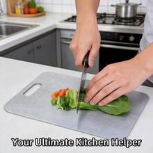 1pc Premium Thick Stainless Steel Cutting Board, Non-Stick, Anti-Slip, Easy To Clean, For Chopping, Slicing And Preparing Various Foods, Essential For Food Preparation, Suitable For Restaurant, Kitchen, Camping - Brushed Silver Metal - View 3