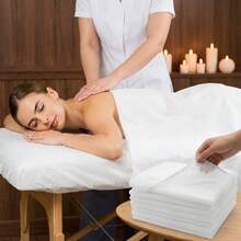 Disposable Bed Sheets, Durable Elastic Bed Cover, Breathable Disposable SPA Bed Sheets, Made Of White Non-Woven Fabric - Multicolor - View 4