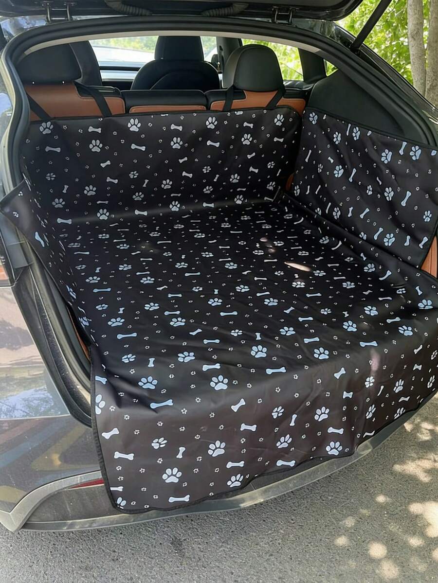 Car Trunk Pet Mat. Universal Car Trunk Mat. Pet-Friendly Trunk Mat. Pet Car Luggage Mat, Universal Car Trunk Mat, Perfect For Pet Dogs And Cats, Essential Car Accessory For Families And Pet Stores, Ideal Equipment For Pet Outings, Multiple Styles Available. - Multicolor - View 1