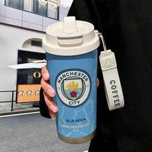2026 FIFA 世界盃皇家馬德里隊徽保溫杯，520ml 316不鏽鋼便攜咖啡杯，學生旅行水壺，球迷周邊車用馬克杯，送給男性的創意禮物，俱樂部紀念款 - 彩色 - 查看 17