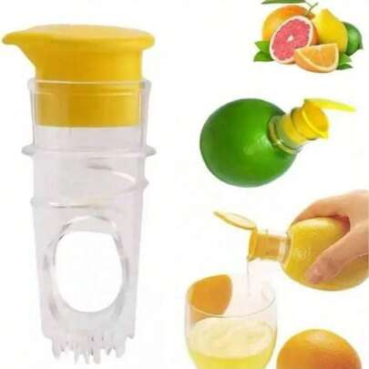 1pc Manual Juicer, Portable Multi-Function Small Juice Extractor, Fruit Juice Squeezer And Filter