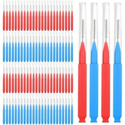 100 PCS Brush For Braces Interdental Brushes Between Teeth Dental Cleaning Tools Tooth Floss Picks Oral Hygiene Toothpicks