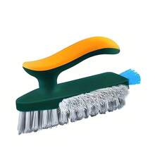 4 In 1 Brush Squeegee For Gap Groove Cleaning Tool Glass Scraper Kitchen Bathroom Floor Tire Cleaner Brushes Home Cleaning Brush - Green - View 8