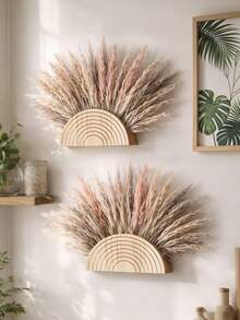 1件装男女通用彩虹拱形图案装饰挂毯，旭日美学设计家居装饰，波西米亚风格墙饰，半圆形层叠拱形细节，艺术墙面展示，营造温馨舒适的氛围，适用于客厅、卧室、沙发背景墙、玄关、走廊、公寓、农舍、现代波西米亚风格室内设计、极简主义家居装饰、墙面艺术展示、季节性家居装饰 - 原木色 - 查看 12