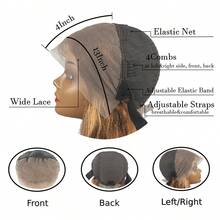 Honey Blonde Ombre Lace Front Wig Human Hair Highlight Body Wave Lace Front Wigs Human Hair Pre Plucked 200 Density Wig 5X5 13X4 HD Lace Frontal Wig For Women 4/27 Colored 28 Inch - S4/27 - 查看 10