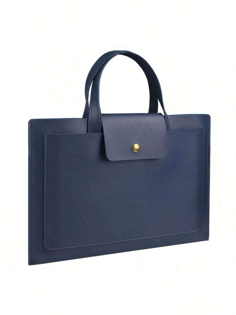 Túi đựng laptop bằng da, tương thích với laptop 13", 14", 15", 16".