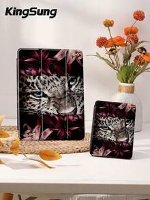 Kingsung 虎纹平板电脑保护套，兼容 iPad 9.7/10.2/10.5/10.9/12.9/Pro 11、Galaxy Tab S6 Lite 10.4 英寸、Kindle Paperwhite 第 12 代（2024 年款）、Kindle 第 11 代（2022 年款），柔软防震，智能支架/自动唤醒/睡眠功能 - 彩色 - 查看 9