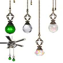 2pcs Vintage Copper Chain Crystal Pendant Extender, Colorful Pendant Extender, Zipper Extender With Crystal Prism Ball Connector, Suitable For Bathroom Toilet Light, Ceiling Fan, Table Lamp Extension Cord, Indoor Outdoor Garden Sunshine Catcher, Making Colorful Party Decorations, Suitable For Mother's Day, Father's Day, Party, Birthday Gifts - Multicolor - View 3