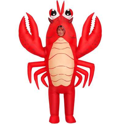 Inflatable Bigeye LobsterCostume Adult, Inflatable Costume For Adult, Bigeye LobsterInflatable Costume Women/Men For Funny Party, Blow Up Costumes,Bigeye Lobster Dress,Bigeye LobsterOnesie For Festive Personality Dress Up