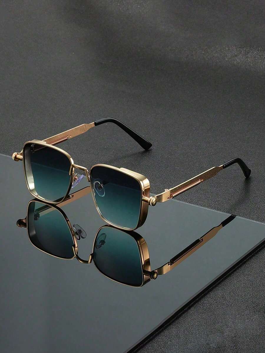 1pc Vintage Steampunk Style Fashionable Eyeglasses, Stylish Unisex For All Seasons - Multicolor - View 1