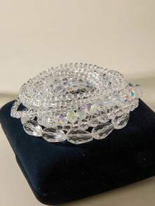 imoli 9件套时尚简约夏季树脂串珠几何水滴和圆形珠子手链套装，适合作为女性度假、派对和聚会的珠宝礼物 - 29594-white - 查看 5