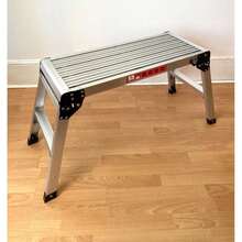 Heavy Duty Aluminium Hop Up Step Ladder 760mm Folding Stool Work Bench Platform - C - View 2
