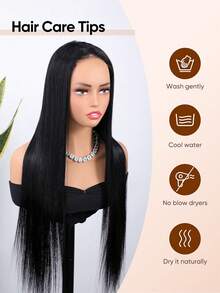 Tóc giả Jessie's Wig đã cắt sẵn, kiểu ren 4x4, gợn sóng, nhiều lớp, không cần keo dán, làm từ tóc thật, độ dày 180%, 100% tóc người thật, dài 16-26 inch. - SNatural - Xem 9